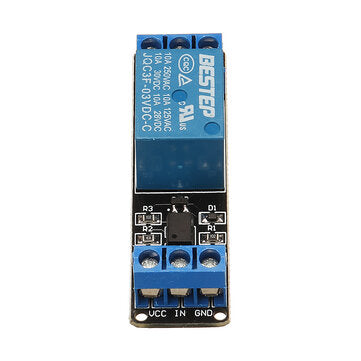 1 Channel 3.3V Low Level Trigger Relay Module Optocoupler Isolation Terminal BESTEP for Arduino - pr
