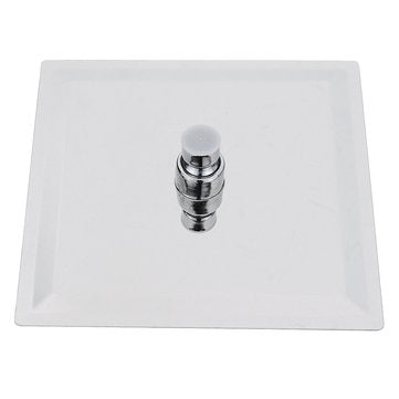 Square 8 Inch Rainfall Shower Head Extension with Shower Arm Hose Kit Overhead