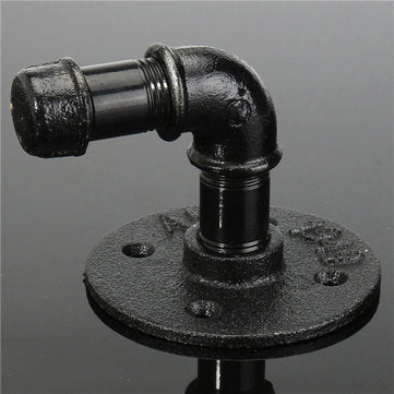 Retro Industrial Iron Pipe Wall Hang Wall Shelf Support Towel Hanging Hanger