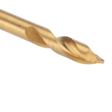 Drillpro 7Pcs 3-12mm Spot Drill 60 Degree Titanium Coated M42 Cobalt Chamfer Drill Location Center B