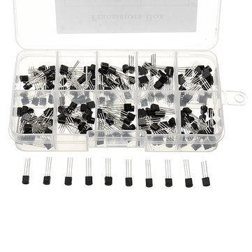 1000pcs 10 Values Transistor Assortment Kit Transistors Box Pack 100pcs Each Value S9012 S9013 S9014