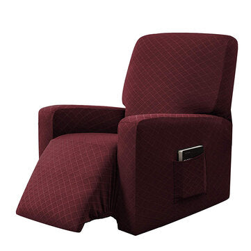 Waterproof Recliner Stretch Sofa Cover All-inclusive Non-slip Elastic Sofa Couch... (COLOR: WINERED)