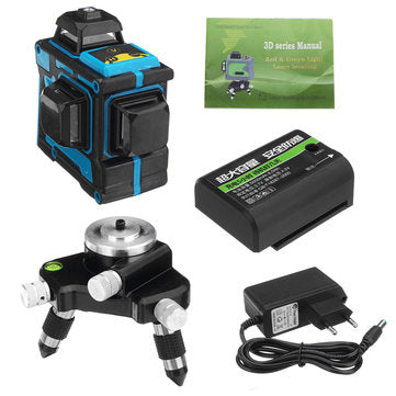 AU 12 Lines 360C Waterproof Self Leveling Green 3D Laser Level Outdoor Measure Laser Distance Mete