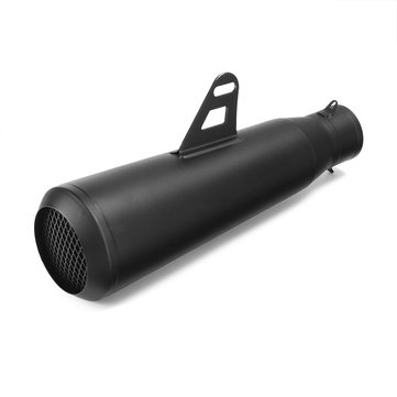 Black 51mm Universal Motorcycle Exhaust Muffler Pipe For Kawasaki/Honda/Yamaha