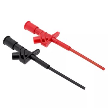 5Pcs Red DANIU P5004 Professional Insulated Quick Test Hook Clip High Voltage Flexible Testing Probe