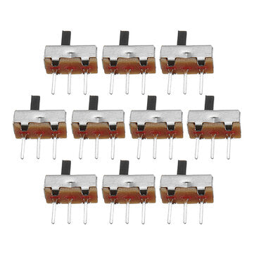 100pcs SS12d00G4 2 Gear 3 Pin Toggle Switch Slide Switch Interruptor On-Off Handle Length 4mm