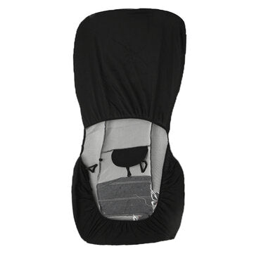 MECO Universal Butterfly Embroidered Car Front Cushion Protect Seat Cover