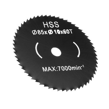Drillpro 5pcs 85mm Saw Blade Woodworking 60 Teeth 10mm Bore Circular Cutting Disc