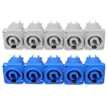 10 set  Neutrik PowerCON Type A NAC3FCA+NAC3MPA-1 Chassis Plug Panel Adapter
