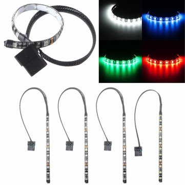 Waterproof Flexible Neon Adhesive LED Strip Light for PC Computer Case 12V 4 Pin (COLOR.: WHITE)