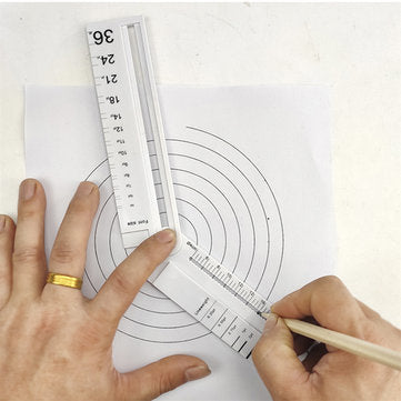 Multifunctional Angle Gauge Adjustable DIY Angle Ruler Protractor Math Geometry Drawing Ruler
