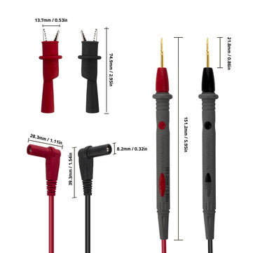 ANENG PT1008 20A 1000V Silicon Rubber Wire Retardant Gilded Sharp Needle Probe Digital Multimeter Te