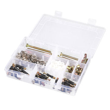 Suleve 125Pcs High Precision Hex Socket Head Cap Screw Bolts and Barrel Nuts Furniture Connecting Sc