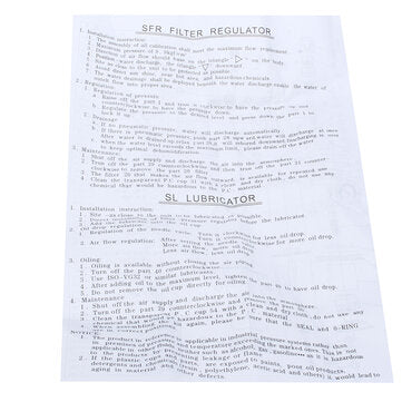 1/2" Mid Flow Air Compressor Regulator & Filter Combo With Gauge Manual Drain 150psi