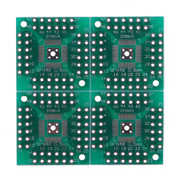 30pcs PCB Board Kit SMD Turn To DIP Adapter Converter Plate FQFP 32 44 64 80 100 HTQFP QFN48 SOP SSO