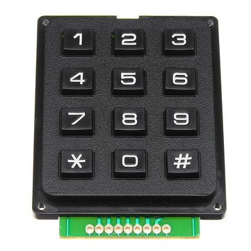 5pcs 12 Key MCU Membrane Switch Keypad 4 x 3 Matrix Array Matrix Keyboard Module Geekcreit for Ardui