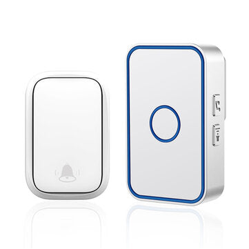 CACAZI FA78 Self-powered Wireless Smart Home Doorbell Switch One for One Pager Wa... (COLOR.: WHITE)