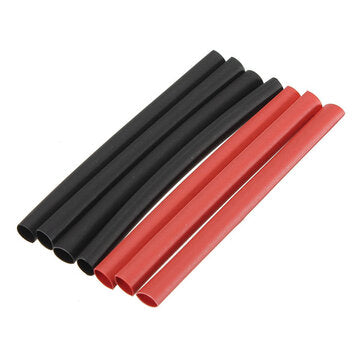 42pcs 2:1 Polyolefin H-type Heat Shrink Tube Sleeving Black Red