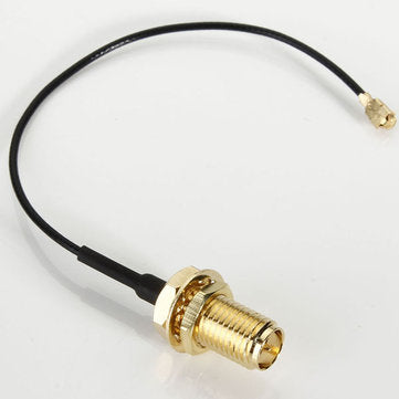 DANIU 10cm PCI U.FL / IPX to RP-SMA Female Jack Pigtail Cable