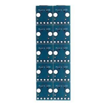 10 pcs MicroUSB to dip Interface Socket 5V Power Conversion Board Mobile Phone Charger to Power Modu