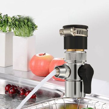 Water Saving Bubbler Faucet Kitchen Bathroom Aerator Rotating Nozzle Diverter Filter Valve Connector