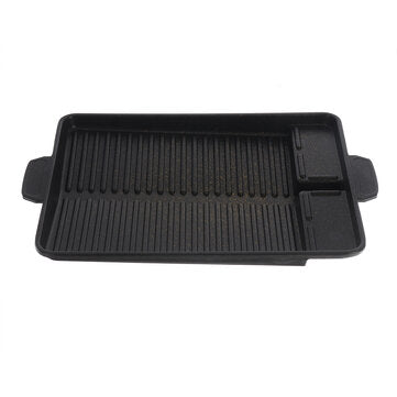 SEAROCK F50434 BBQ Grill Tray Cooking Plate Maifan Stone Coating Outdoor 32.5*26*4CM