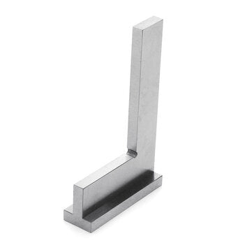 DIN875-2 75 x 50mm Stainless Steel 90 Degree Square Ruler Wide Base Gauge for Woodworking