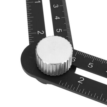 Multi Angle Measuring Ruler 12-side Alloy Angle Finder Template Tool 12- Folding Ruler Brick Tile Wo