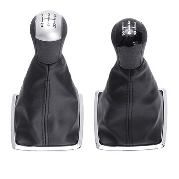 5 Speed Gear Shift Knob Stick Lever Gear Shift Cover For Ford Focus MK II 05-08 (COLOR.: BLACK)