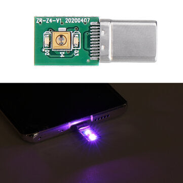 10Pcs 5V Type-C Port Ultraviolet Disinfection Lamp Board Portable Rapid UVC Disinfection LED Module