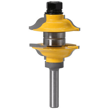 Drillpro 3pcs 8mm Shank Entrance Rod and Ogee Router Bit Inner Door Assorted Router Bit Woodworking