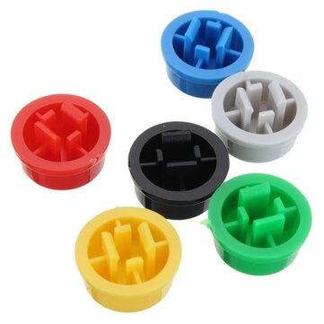 50pcs Tactile Push Button Switch Momentary Tact & Cap Assorted Kit 12x12x7.3mm Key Caps