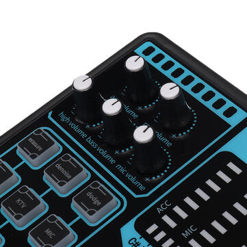 X9 MINI Computer External Mobile Phone Sound Card Repair Tone Mixer Suitable for Home Computer Recor