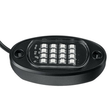 6Pcs RGB LED Rock Light Under Body Car Offroad Truck Wireless Dual Remote 12V