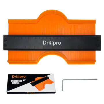 Drillpro 10 Inch Precise Contour Gauge Lockable Shape Duplicator Multifunctional Woodworking Profile