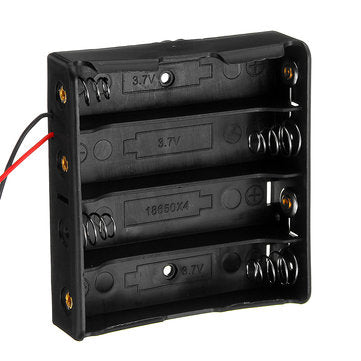 3pcs Plastic Battery Storage Case Box Battery Holder For 4 x 18650 Battery