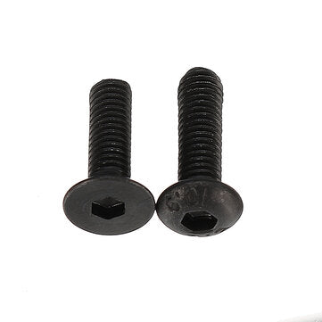 Suleve M3CH8 M3 Carbon Steel Hex Socket Flat Head Button Head Screws Flat Washers Assortment 180p