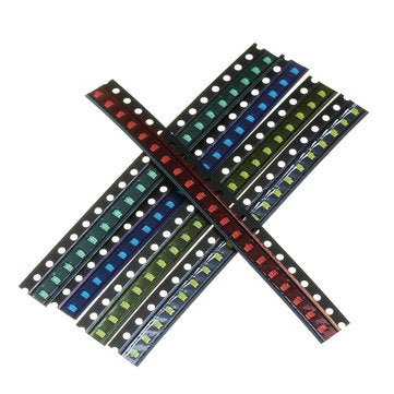 500Pcs 5 Colors 100 Each 0805 LED Diode Assortment SMD LED Diode Kit Green/RED/White/Blue/Yellow