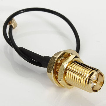 5x DANIU 10cm PCI U.FL / IPX to RP-SMA Female Jack Pigtail Cable