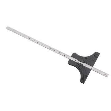 Machifit 150mm 6 Inch Depth Gauge Angle Ruler 30 45 60 Degree Engraved Scale Woodworking Tool