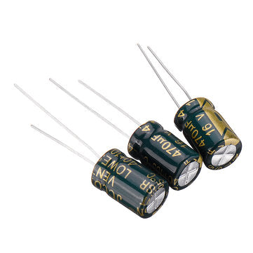 50Pcs 16V 470UF 8 x 12MM High Frequency Low ESR Radial Electrolytic Capacitor