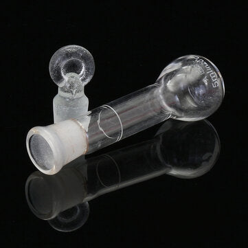 5mL Clear Glass Volumetric Flask w/ Glass Stopper Lab Chemistry Glassware