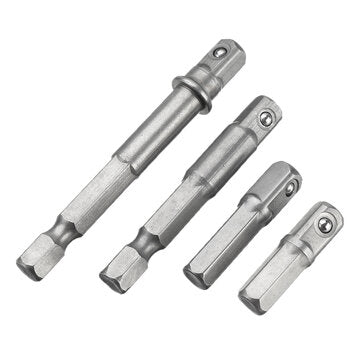 Drillpro 9pcs Screwdriver Extension Bar Adapter 1/4 Inch Shank Screwdriver Driver Socket Bit with An
