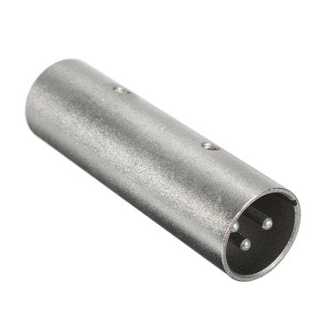 3-pin XLR Male To Male Chassis Mounted Socket Connector Adapter