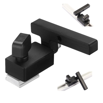 Drillpro Miter Track Stop Square Handle for T-Slot T-Track Woodworking Tool