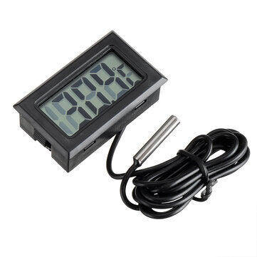 10Pcs 1M Thermometer Electronic Digital Display FY10 Embedded Thermometer Indoor and Outdoor Tempera