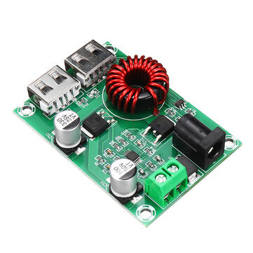 XH-M224 Dual USB Output Step-down Module 5V 6A Voltage Regulator Module Dual 5V3A Rechargeable Micro