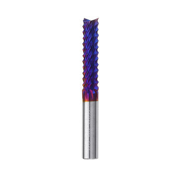 Drillpro 6mm Shank 22mm Tungsten Carbide Milling Cutter Blue Nano Coated End Mill