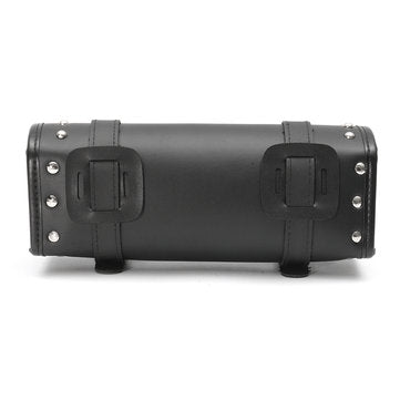 Black Motorcycle Front Rear Fork Tool Saddle Bag For Harley Softail Sportster Dyna