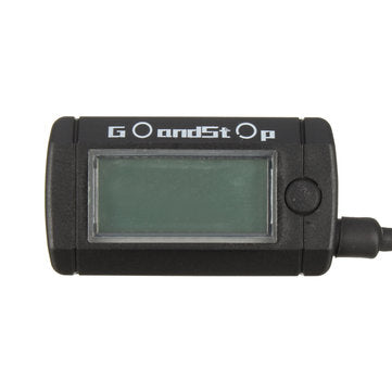 Tachometer Hour Meter Max RPM LCD Digital Display Motorcycle Bike Waterproof